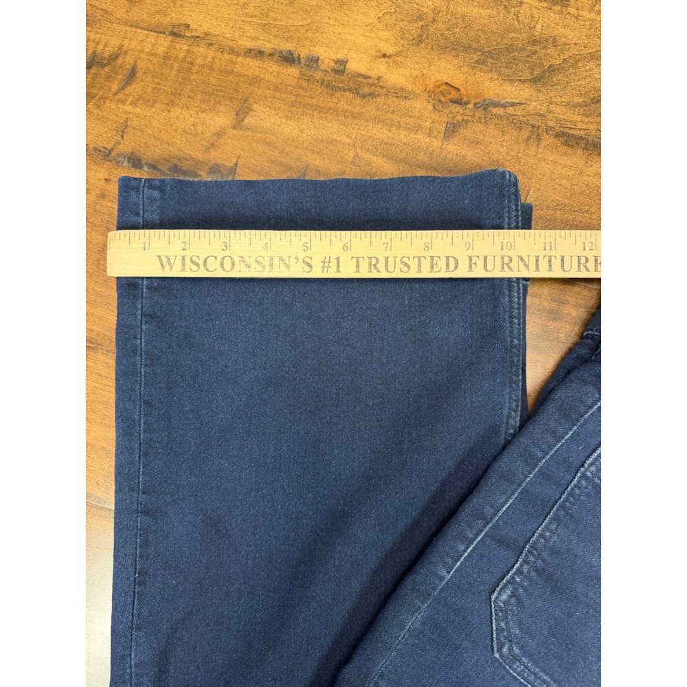 Faherty Womens High Rise Wide Leg Patch Pocket Jeans Dark Indigo Size 30 - Picture 7 of 7